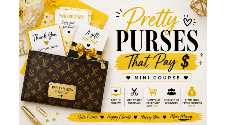 PRETTY PURSES THAT PAY | MINI COURSE
