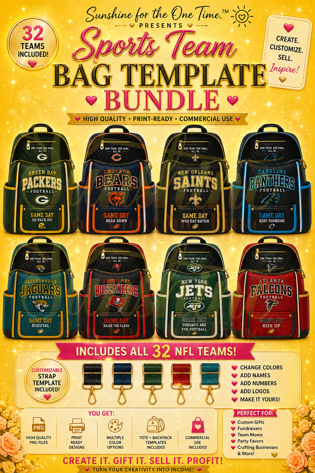 SPORTS TEAM BOOK BAG FAVOR PACK